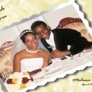 One Main Photo Flowers in Any Colors Wedding Photo Thank You Card
