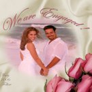 Photo Engagement and Wedding Announcements 5 x 8 Satin Sheets Flowers