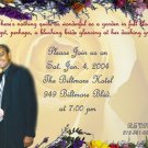 Flowery Photo Engagement and Wedding Announcements 5 x 8