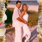 Beach Seashells Photo Engagement and Wedding Announcements 5 x 8