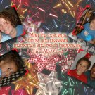 Bows Celebration Custom Photo Christmas Cards 5 x 8