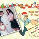 Our Home to Yours Delivery Custom Photo Christmas Cards 5 x 8