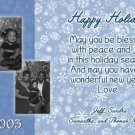 Black and White Multi Photo Collage Custom Photo Christmas Cards 5x8