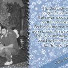 Unique Festive Snowflakes in Blue Custom Photo Christmas Cards 5 x 8