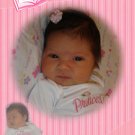 Stripes and Pink 2 Pic Photo Baptism and Christening Invitations 5x8