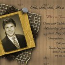 Trendy Chic Vintage Photo Adult Birthday Invitations