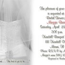 Wedding Dress and Veil BW Personalized Photo Bridal Shower Invitations