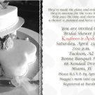 Wedding Cake with Hearts Black & White Photo Bridal Shower Invitations
