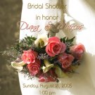 Vintage Antique Wedding Bouquet Photo Bridal Shower Invitations