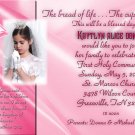 Pink any Color Photo Communion Invitations & Confirmation Invitations
