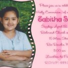 Pink Cross Photo Communion Invitations & Confirmation Invitations