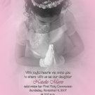 Pink One Main Picture Photo Communion Invitations & Confirmation