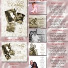 Classy Vintage Wedding Lace Folded Photo Wedding Invitations Package