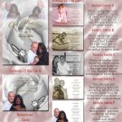 White Rose and Silver Rings Folded Photo Wedding Invitations Package