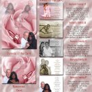 Pink Rose Folded Photo Wedding Invitations Package