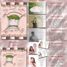 Goovy in Peach Folded Photo Quinceanera / Sweet 16 Invitations Package
