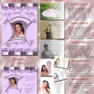 Goovy in Lavender Folded Photo Quinceanera / Sweet 16 Invitations Pkge