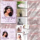 Crowned Princes Lilac Photo Quinceanera / Sweet 16 Invitations Pkge