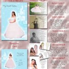 Princess Castle Blue Photo Quinceanera / Sweet 16 Invitations Pkge