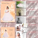 Princess Castle Peach Photo Quinceanera / Sweet 16 Invitations Pkge