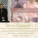 Modern Multi Color Photo Engagement and Wedding Announcements