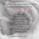 Photo Baby Shower Invitations Baby Feet in Blanket bw  for Girl