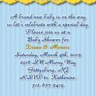Winnie the Pooh Baby Shower Invitations Blue and Yellow Optional Photo