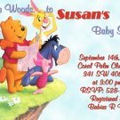 Winnie the Pooh and Friends Baby Shower Invitations Optional Photo