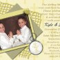 Stripes & Crosses in Gold Photo Communion Invitations & Confirmation