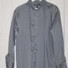MENS Kenneth Cole Reaction Dress Shirt Size M 15 1/2 32/33 Slate Wrinkle Free