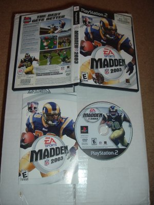 MADDEN 03 NFL 2003 (Playstation 2 PS2) Complete 14633145151