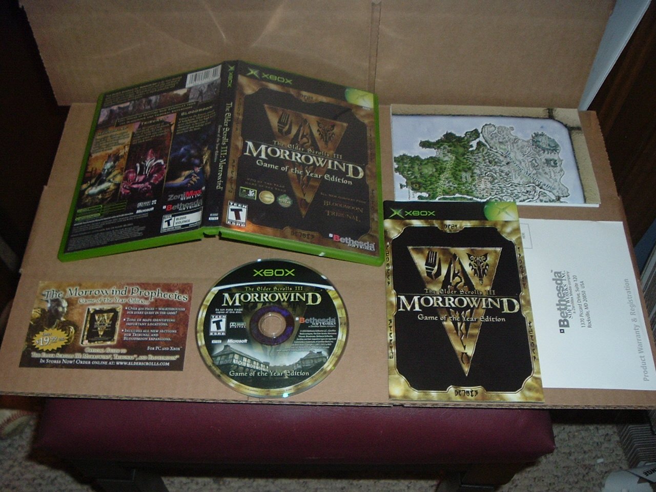 Elder Scrolls III 3 Morrowind GAME OF THE YEAR xbox VERY XLNT 100