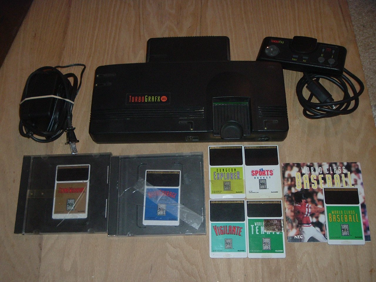 TurboGrafx 16 SYSTEM + 7 GAMES (VERY EXCELLENT Console WORKS GREAT ...