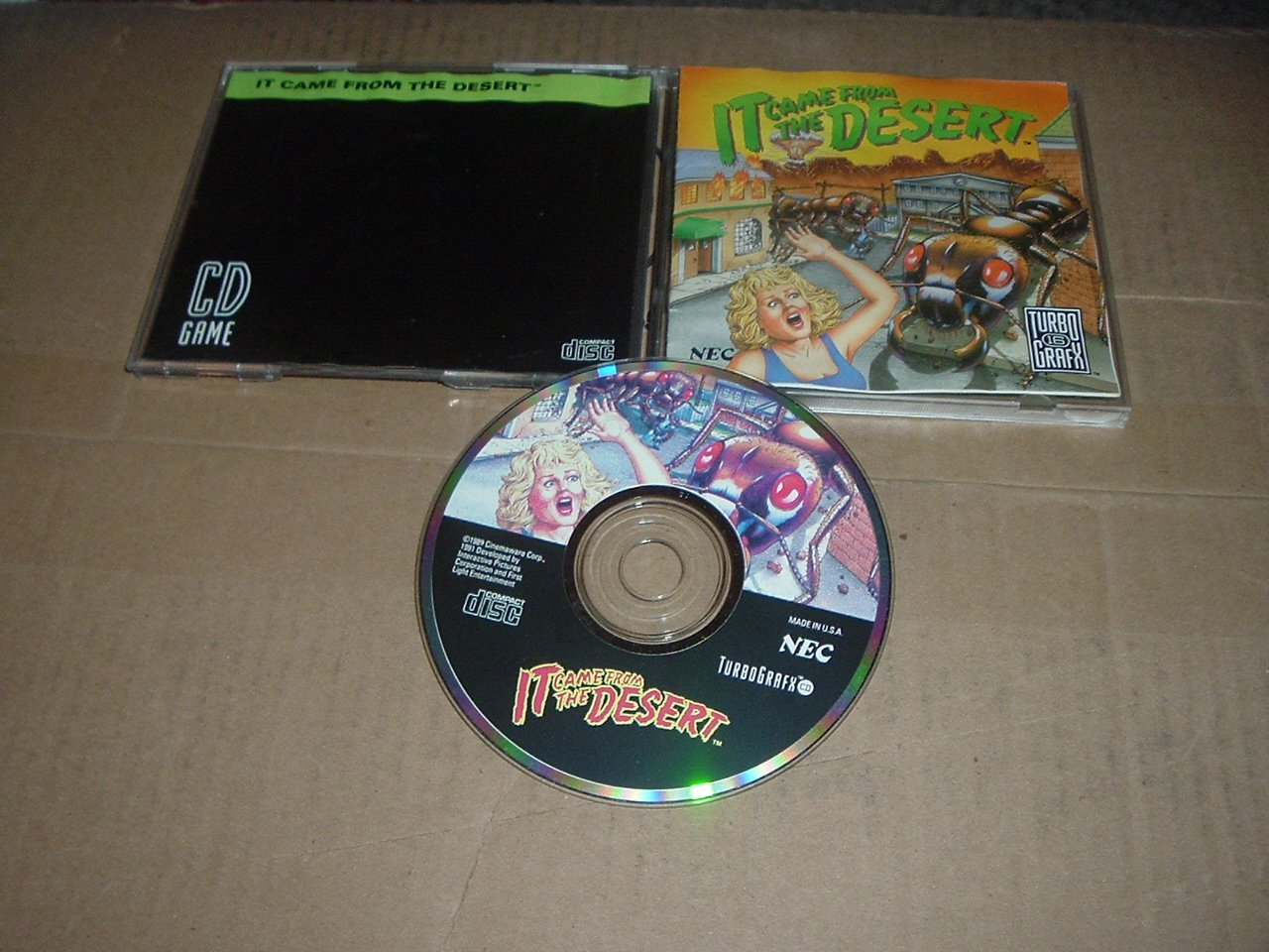 It Came From the Desert COMPLETE IN CASE (TurboGrafx Turbo Grafx 16 CD ...