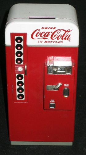 1995 - COCA-COLA DIE CAST METAL BANK - EXCELLENT CONDITION
