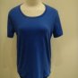 New Medium White Stag Cotton Blue Shirt