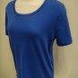 New Medium White Stag Cotton Blue Shirt