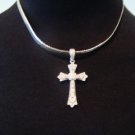 New Sterling Silver Pendant Cross Necklace