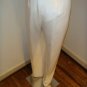 Size 10 Flores & Flores Bone Flat Front Silk Pants