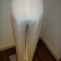 Size 10 Flores & Flores Bone Flat Front Silk Pants