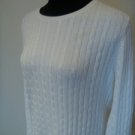 M Banana Republic White Cotton Sweater