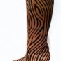 Manolo Blahnik Size 41/11 Knee Hi Zebra Boots