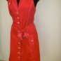 Size 4 Byron Lars Red Cotton Dress
