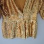 NWT Urchin Medium Gold Sequin Blazer