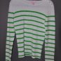 New Lilly Pulitzer Large Green & White Cotton Sweater