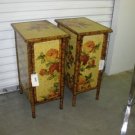 Pair of Decoupage Nightstands