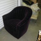 Channeled Upholstered Velvet Chair