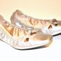 New Tod's Silver Leather Ballet Flats Size 11