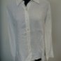 Size 8 White DKNY Linen Long Sleeve Shirt