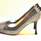 Manolo Blahnik 41/11 Pointed-Toe Gray Pumps